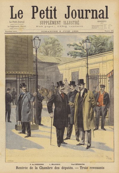 Three returning members of the French Chamber of Deputies by French School